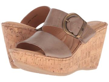 Born Emmy Band (cannoli Full Grain Leather) Women's Wedge Shoes