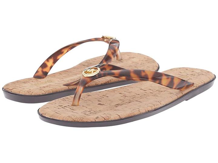 Michael Michael Kors Jet Set Mk Jelly (tortoise Pvc) Women's Sandals