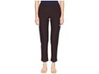 Eileen Fisher Washable Stretch Crepe Slim Ankle Pants With Yoke (clove) Women's Casual Pants