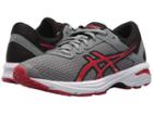 Asics Kids Gt-1000 6 Gs (big Kid) (stone Grey/classic Red/black) Boys Shoes
