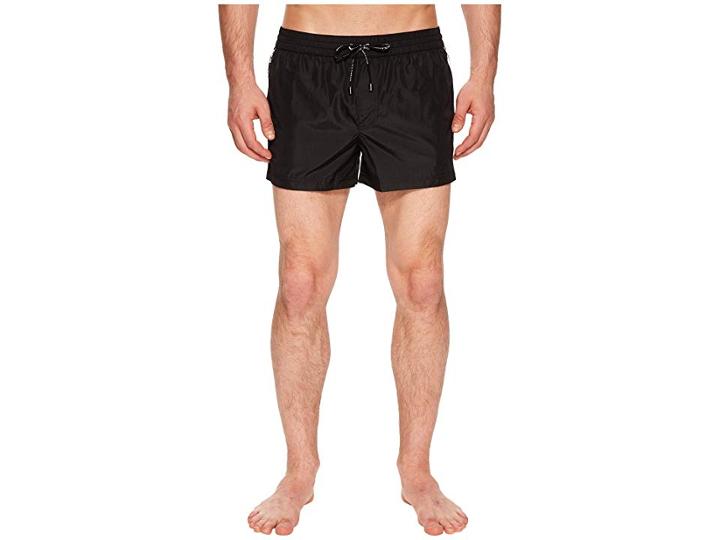 Dolce & Gabbana Solid Short Boxer Swimsuit W/ Bag (black) Men's Swimwear