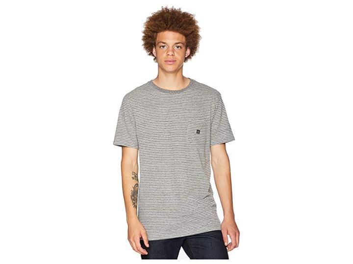 Vissla Kuta Knit Top (black Heather) Men's Short Sleeve Knit