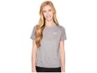 Nike Dry Miler Short-sleeve Running Top (gunsmoke/heather) Women's Short Sleeve Pullover