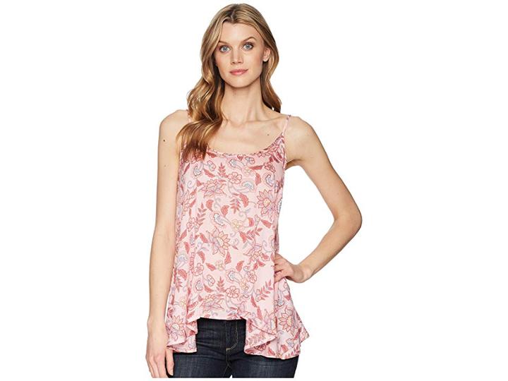 Stetson 1589 Pink Floral Herringbone Print Cami (pink) Women's Clothing
