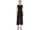 Red Valentino Jumpsuit With Ramage Lace And Ruffle Detail (black) Women's Jumpsuit & Rompers One Piece