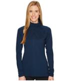 Under Armour Golf Zinger 1/4 Zip (academy/overcast Gray/overcast Gray) Women's Workout