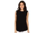 Michael Stars Jersey Lycra Twist Back Shell (black) Women's Sleeveless