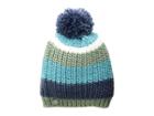Obermeyer Stripe Pom Knit Hat (into The Blue) Caps