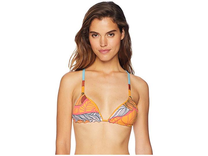 Maaji Mellow Yellow Flashback Sliding Triangle Top (marigold) Women's Swimwear