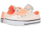 Converse Kids Chuck Taylor All Star Double Tongue Ox (little Kid/big Kid) (egret/crimson Pulse/dried Bamboo) Girl's Shoes