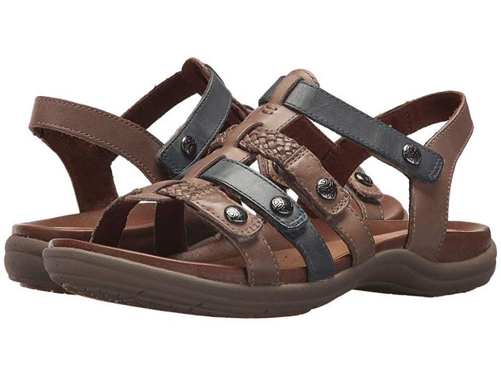 Rockport Cobb Hill Collection Cobb Hill Rubey T Strap (new Khaki Multi) Women's Shoes