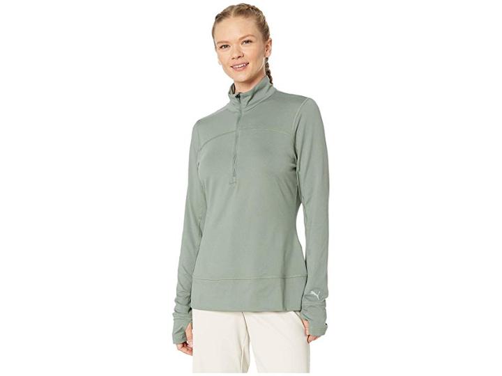 Puma Golf 1/4 Zip Popover (laurel Wreath) Women's Sweater