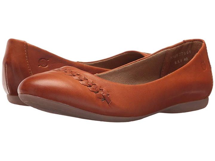 Born Madeleine (mango Full Grain Leather) Women's Flat Shoes