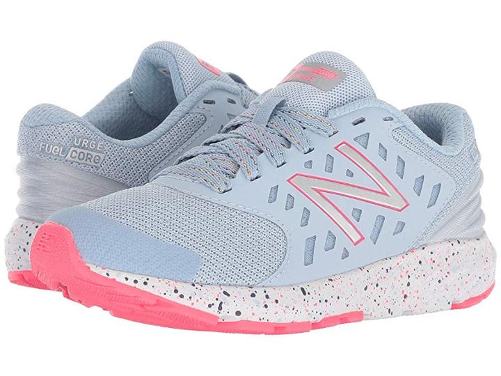New Balance Kids Kjurgv2y (little Kid/big Kid) (ice Blue/pink Zing) Girls Shoes