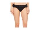 Polo Ralph Lauren Modern Solid Ruffle Hipster Bikini Bottom (black) Women's Swimwear