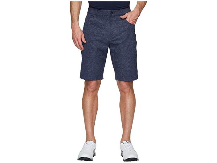 Puma Golf Heather Six-pocket Shorts (peacoat) Men's Shorts