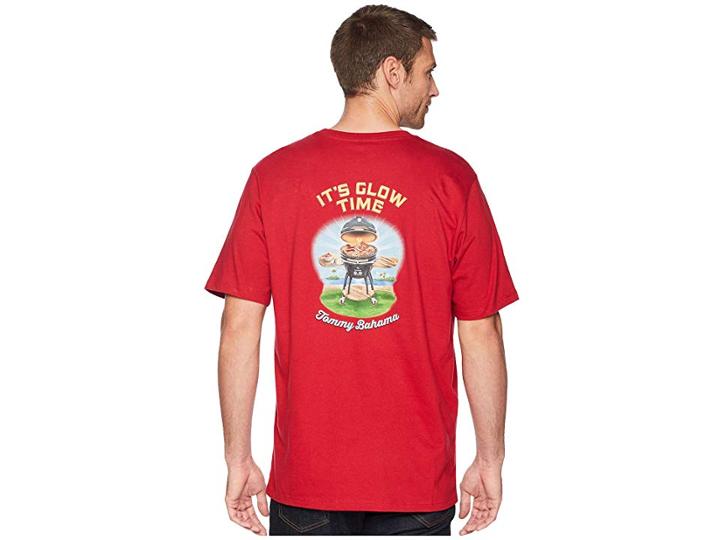 Tommy Bahama It's Glow Time Tee (scooter Red) Men's T Shirt