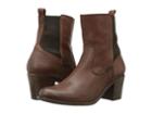Frye Janis Gore Short (whiskey Buffalo Leather) Cowboy Boots