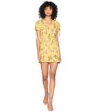 Angie Short Sleeve Romper (yellow) Women's Jumpsuit & Rompers One Piece
