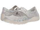 Rieker R3510 Liv 10 (silver/silver Flower) Women's Shoes