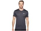 Nike Cool Miler Short-sleeve Running Top (black/heather) Men's Clothing