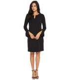 Calvin Klein Triple Flare Sleeve Dress (black) Women's Dress