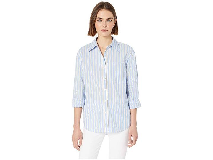 Juicy Couture Stripe Cotton Top (morning Sunshine) Women's Clothing