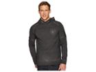 American Fighter Blackout Pullover Hoodie (black Oil Satin) Men's Long Sleeve Pullover