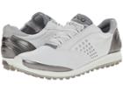 Ecco Golf Biom Hybrid 2 (white/buffed Silver) Women's Golf Shoes