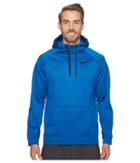 Nike Therma Pullover Training Hoodie (blue Jay/black) Men's Sweatshirt