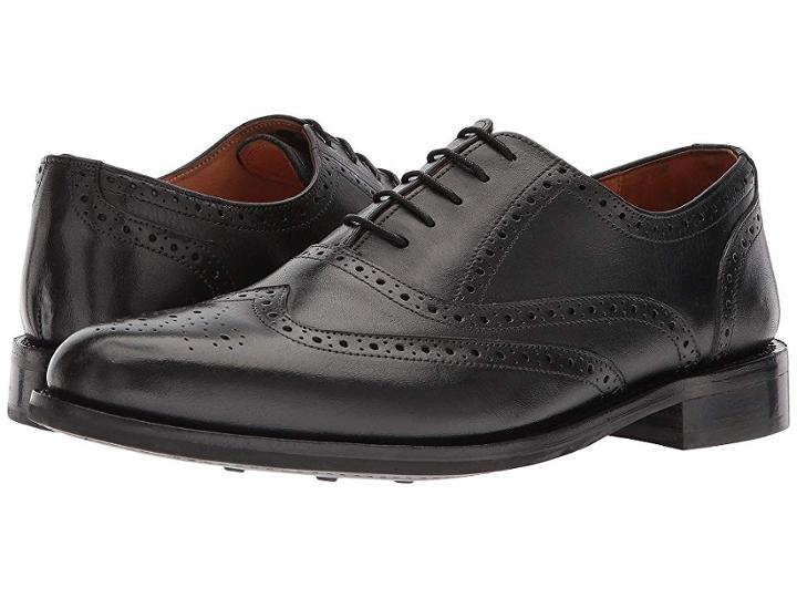 Carlos By Carlos Santana Mission (black Full Grain Calfskin Leather) Men's Lace Up Casual Shoes