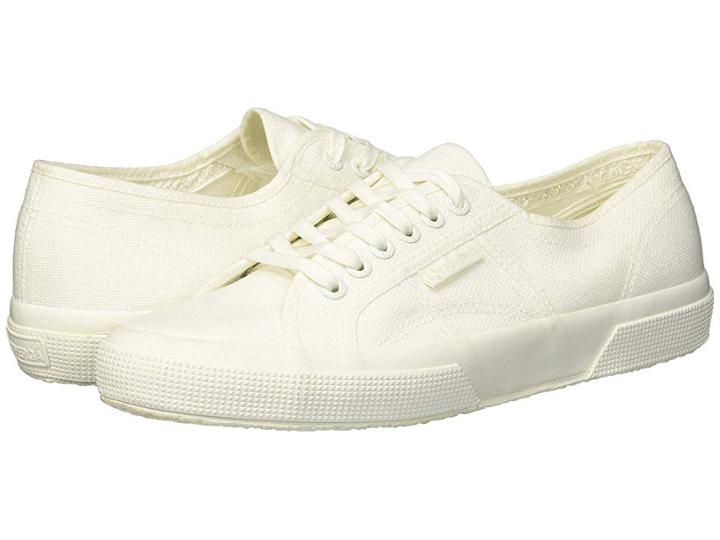 Superga 2750 Cotu Classic Sneaker (white/ecru) Lace Up Casual Shoes