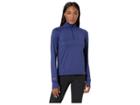 Asics Thermopolis(r) Long Sleeve 1/2 Zip (indigo Blue) Women's Sweatshirt
