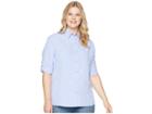 White Sierra Plus Size Gobi Desert Long Sleeve Shirt (light Iris) Women's Long Sleeve Pullover