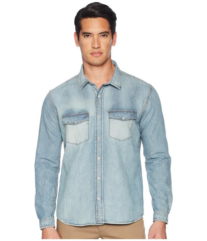 The Kooples Denim Shirt (blue) Men's Clothing