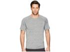 White Sierra Techno Ii Seamless Short Sleeve Tee (heather Gray) Men's Short Sleeve Pullover