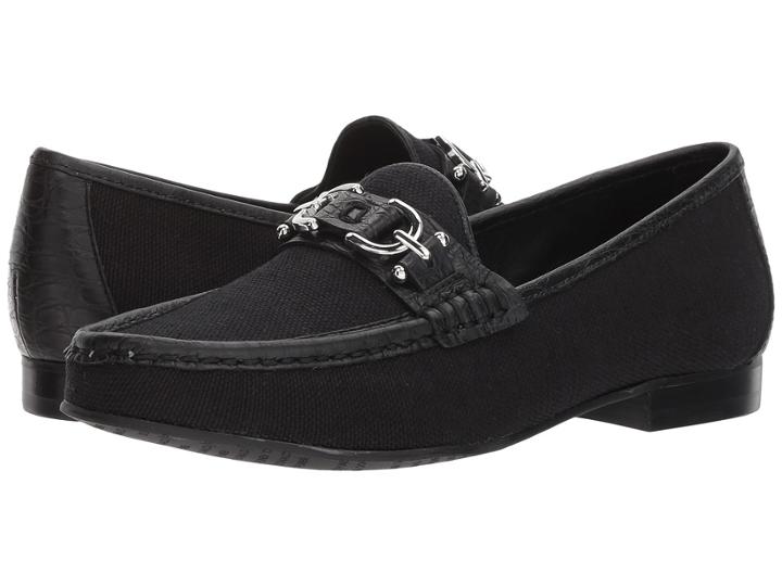 Donald J Pliner Suzy (black Canvas) Women's Shoes