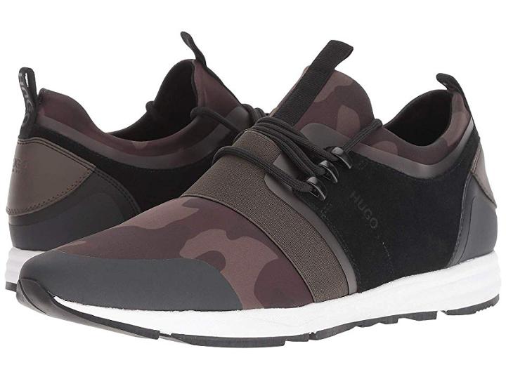 Boss Hugo Boss Hybrid Running Sneaker By Hugo (dark Green) Men's Shoes