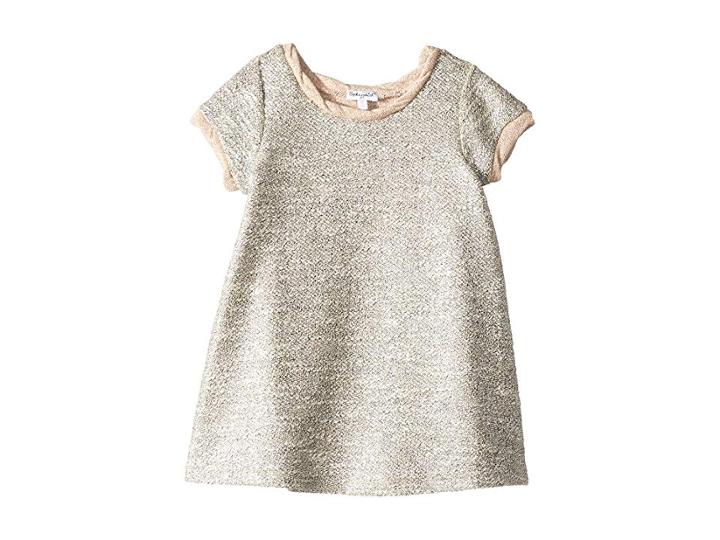 Splendid Littles Lurex Short Sleeve Dress (little Kids) (pale Dogwood) Girl's Dress