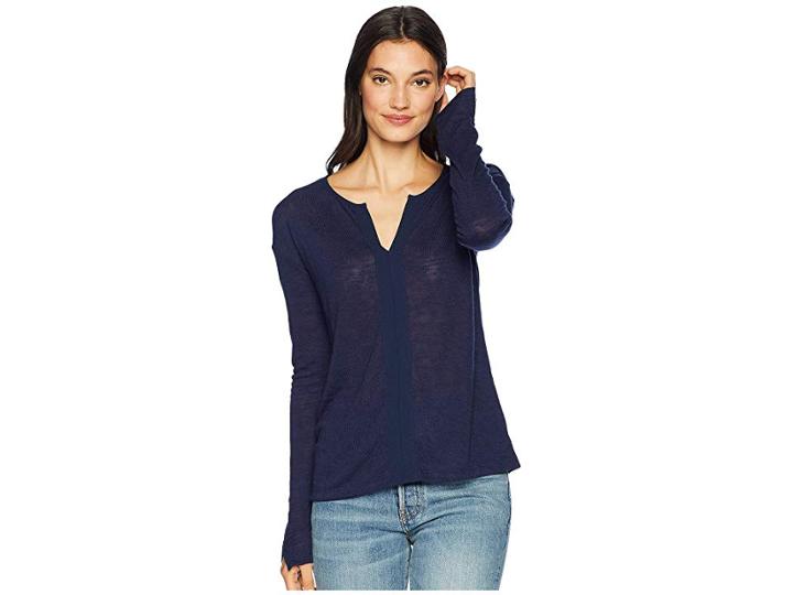 Sanctuary Sienna Mix Top (essential Blue) Women's T Shirt
