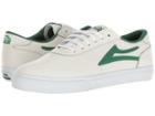Lakai Manchester (white/green Leather) Men's Shoes