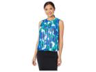 Calvin Klein Printed Bubble Front (regatta/multi) Women's Clothing