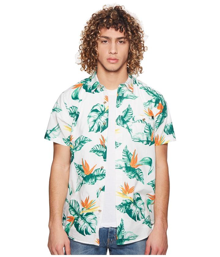 Rip Curl Sessions Short Sleeve Shirt (white) Men's Clothing