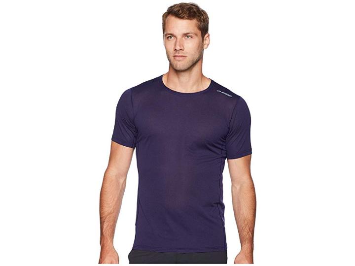 Brooks Ghost Short Sleeve (navy) Men's Workout