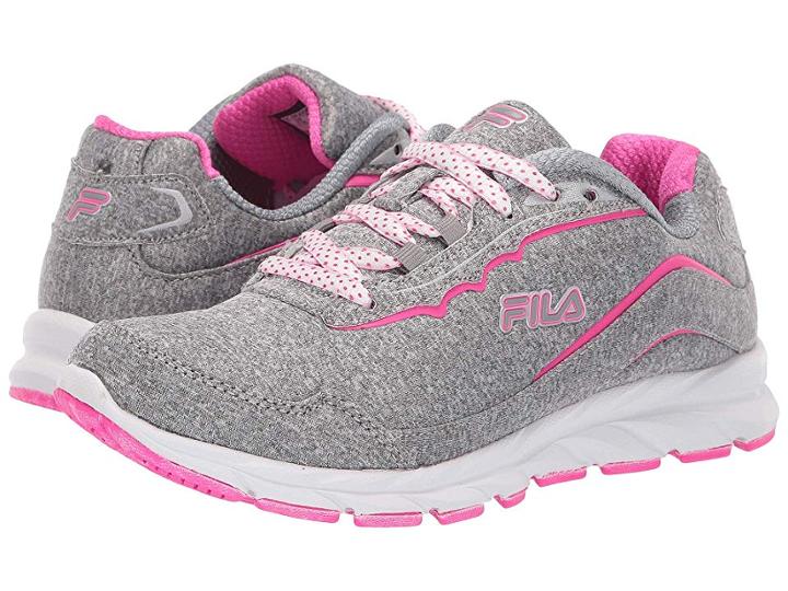 Fila Memory Finado 3 Running (monument/pink Glo/metallic Silver) Women's Shoes