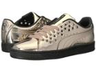 Puma Basket Xl Lace Metallic (gold/gold) Women's Shoes