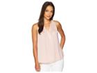 Vince Camuto Sleeveless Rumple Keyhole Halter Blouse (pink Fawn) Women's Clothing