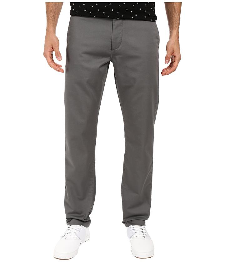 Dockers Washed Khaki Slim Tapered (burma Grey 1) Men's Casual Pants