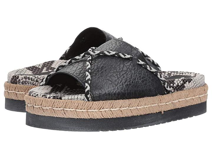 Free People Dempsey Footbed (black) Women's Sandals