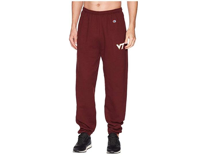 Champion College Virginia Tech Hokies Eco(r) Powerblend(r) Banded Pants (maroon) Men's Casual Pants